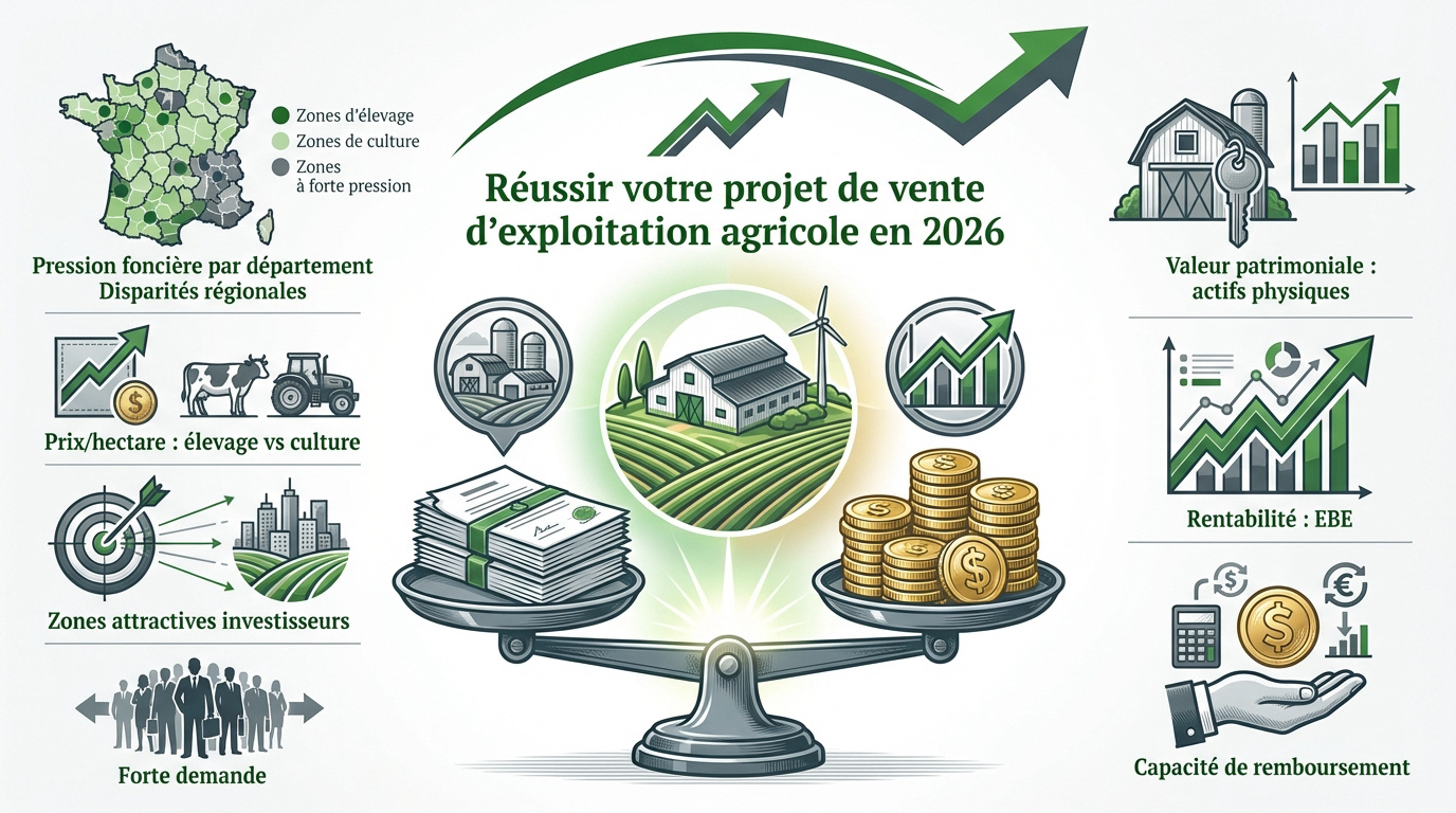 Transaction et transmission d'une exploitation agricole en 2026