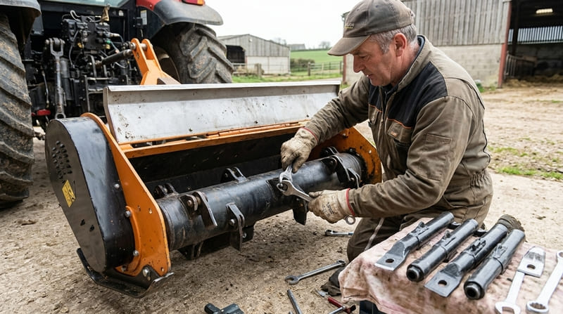 Entretien d'une épareuse agricole